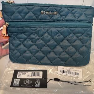 MZ Wallace Metro Pouch Deluxe Emerald
